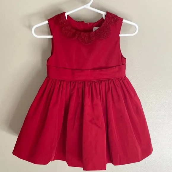 Jason Wu Dresses | Jason Wu For Target Lace Trimmed Baby Dress | Color: Red | Size: 12mb | Northernbaby's Closet